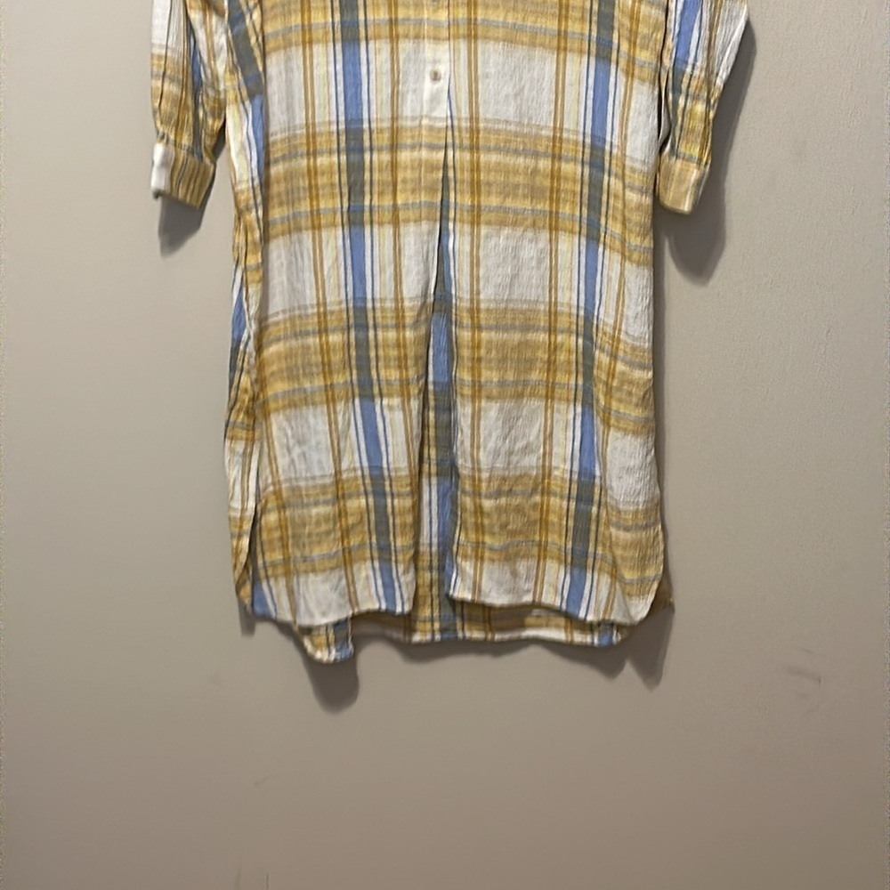 Anthropologie Pilcro Side-Slit Maxi Tunic Button-down Size Small NWT - Picture 5 of 10
